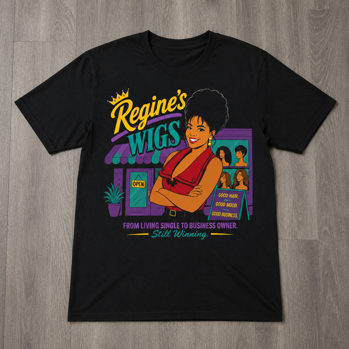 "Regine's Wigs" T-shirt