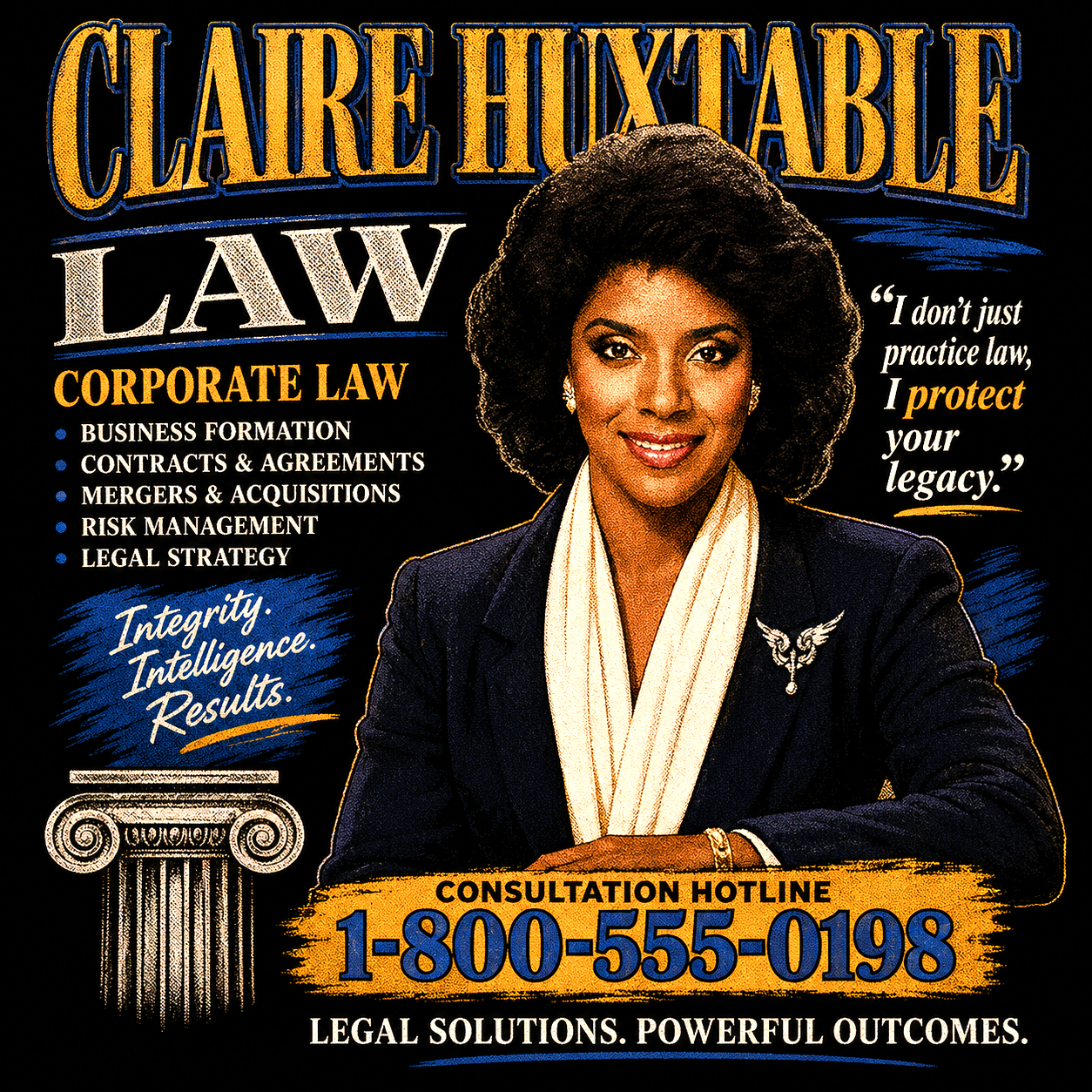 "Claire Huxtable Law" Crewneck Sweatshirt