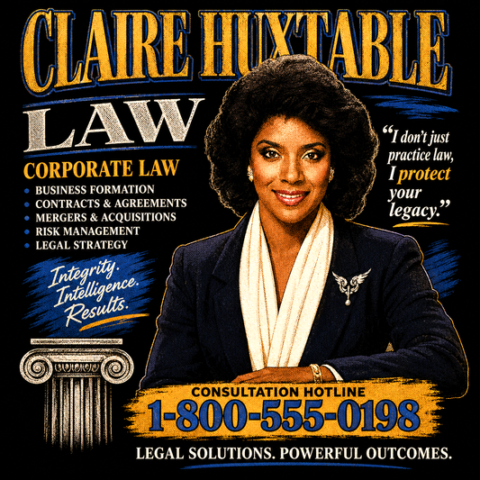 "Claire Huxtable Law" Crewneck Sweatshirt