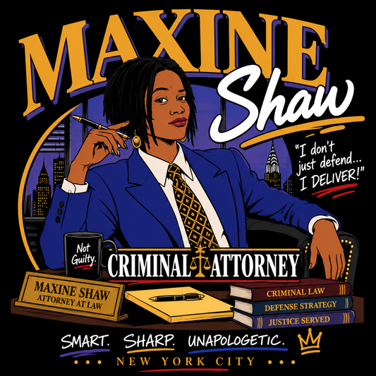 "Maxine Shaw Criminal Attorney" T-shirt