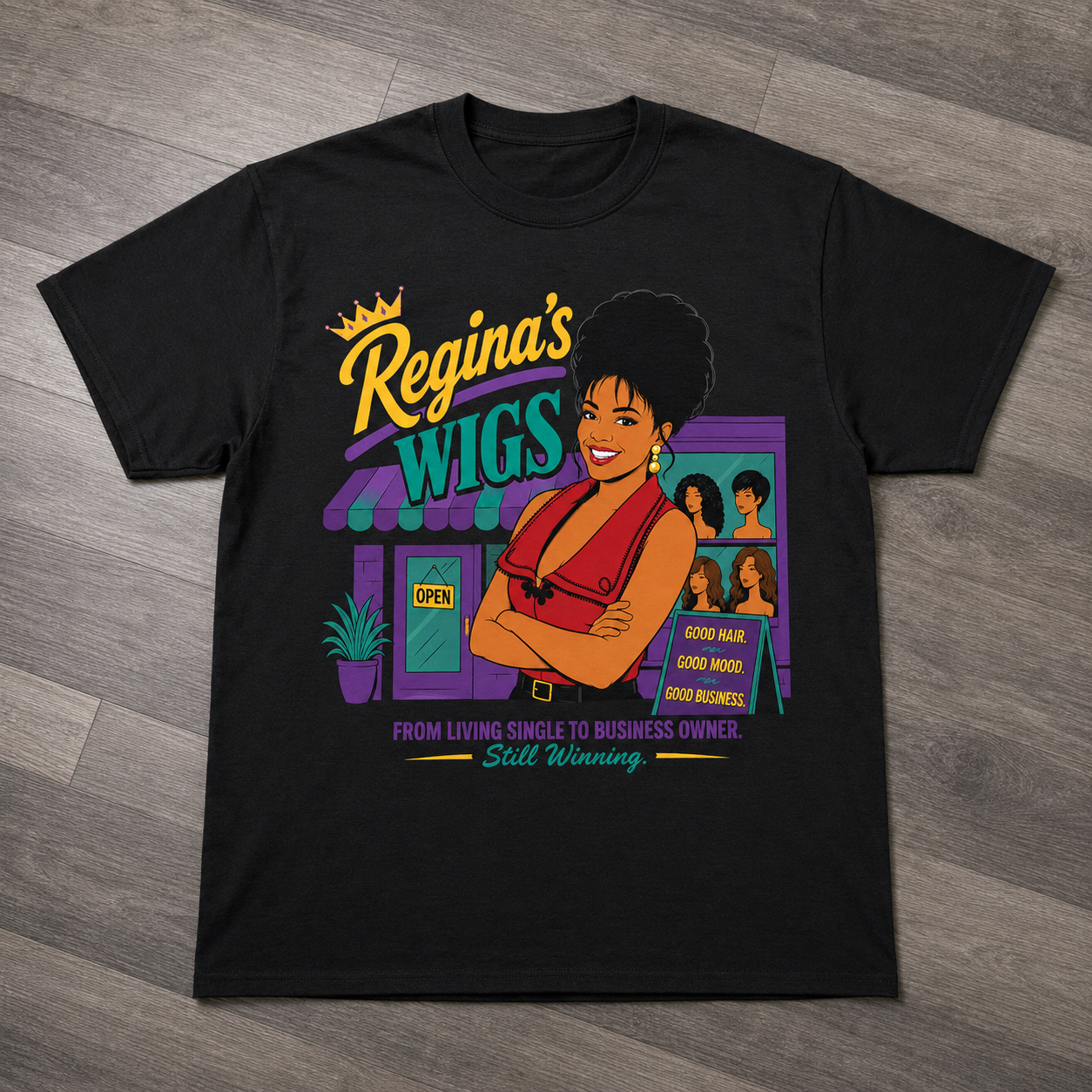 "Regina's Wigs" T-shirt