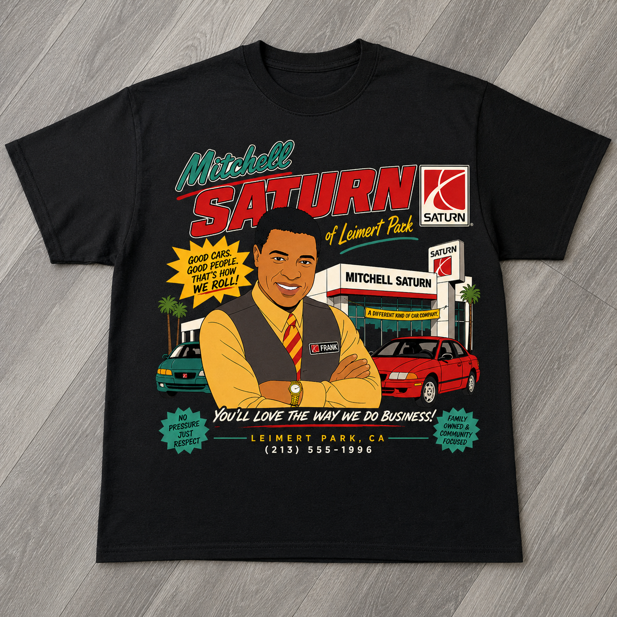 "Mitchell Saturn" T-shirt