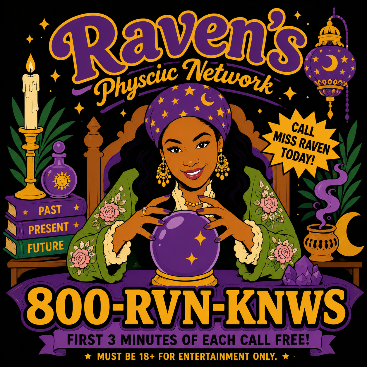 "Raven's Physchic Network" T-shirt