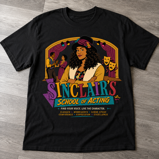 "Sinclair's School of Acting" T-shirt