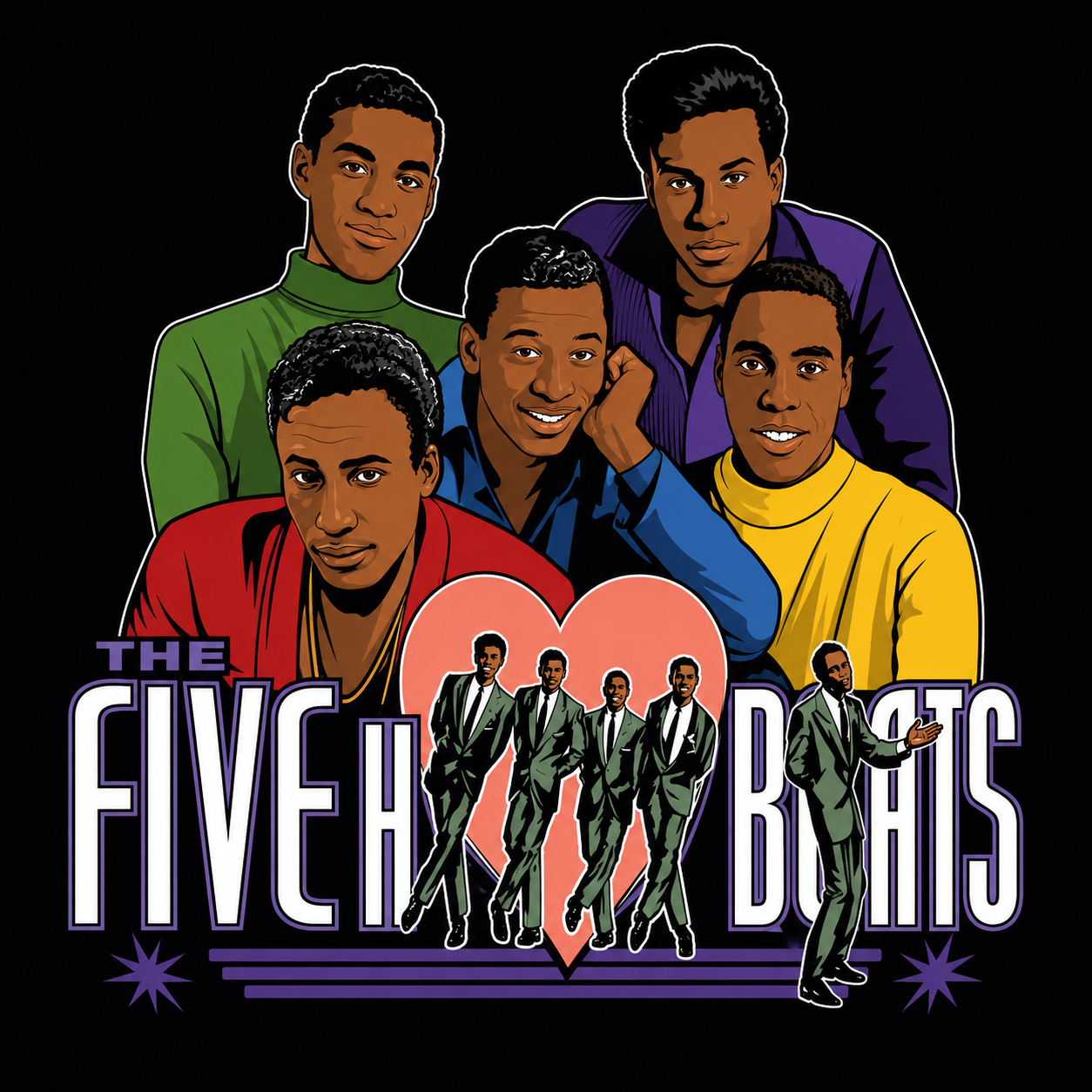 "Five Heartbeats" T-shirt