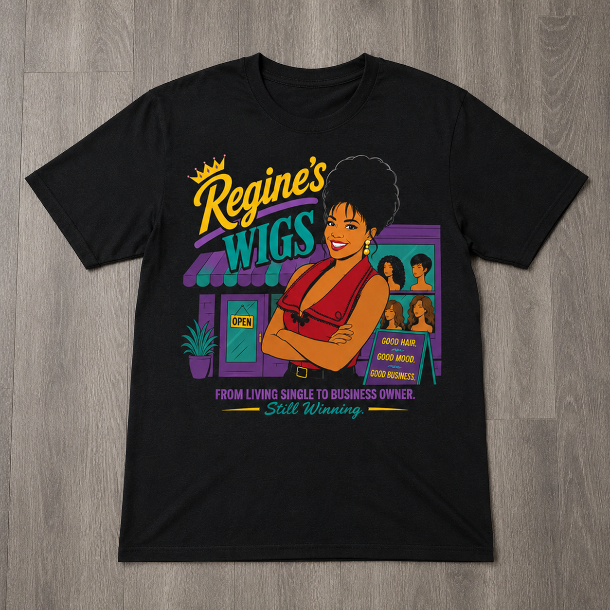 "Regine's Wigs" T-shirt