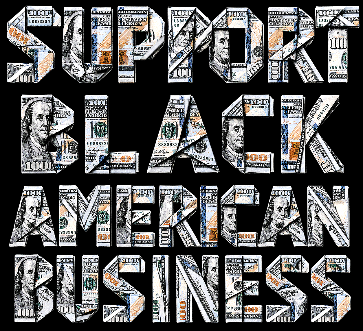 "SUPPORT BLACK AMERICAN BUSINESS" T-shirt