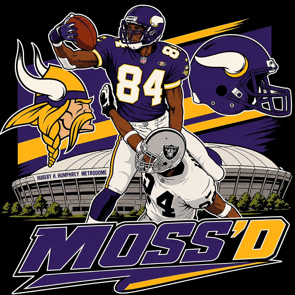 "Moss'd Viking" T-shirt