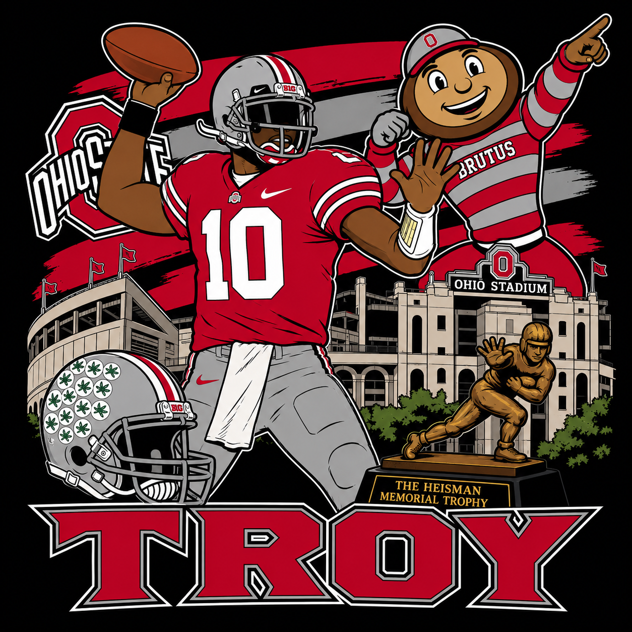 "Troy 00's Heisman Collection" T-shirt