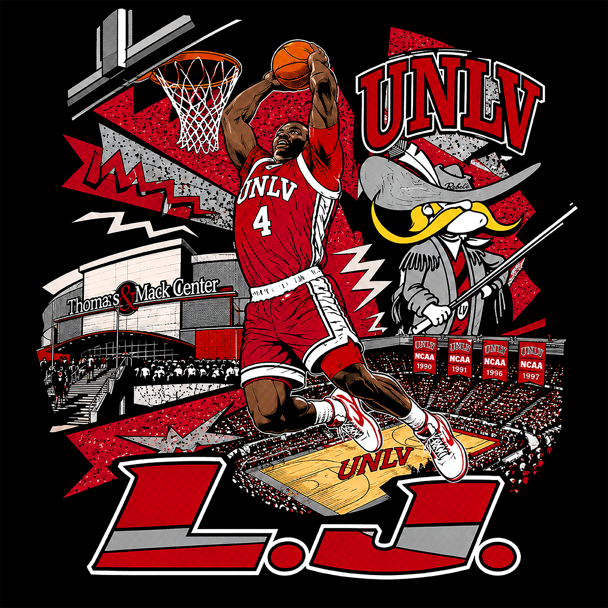 "LJ UNLV" T-shirt