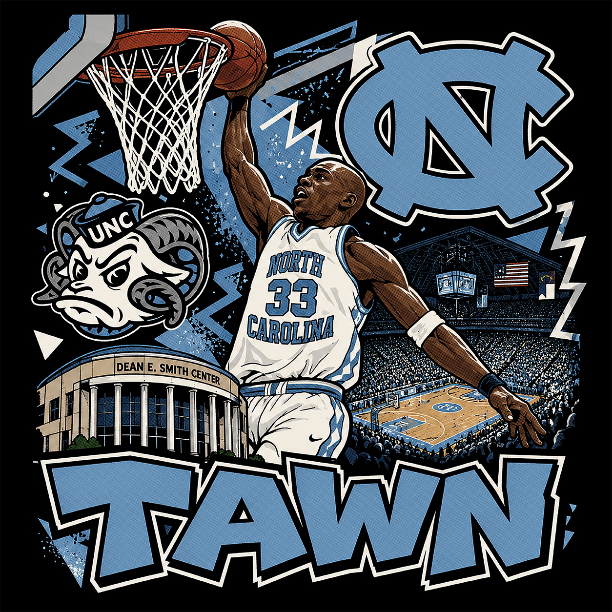 "Antawn UNC" T-shirt