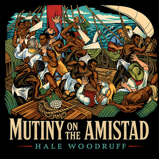 "Amistad Mutiny Hale Woodruff" T-shirt