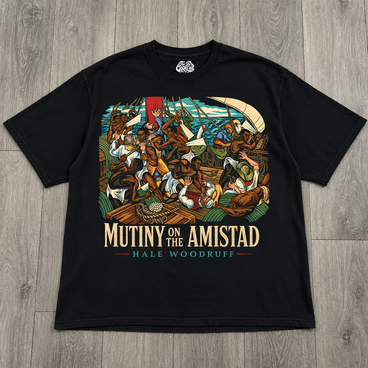 "Amistad Mutiny Hale Woodruff" T-shirt