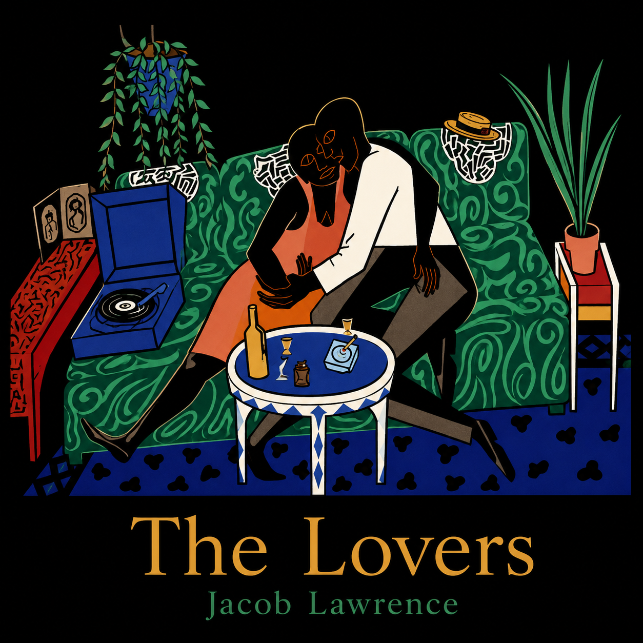 "The Lovers Jacob Lawrence" T-shirt