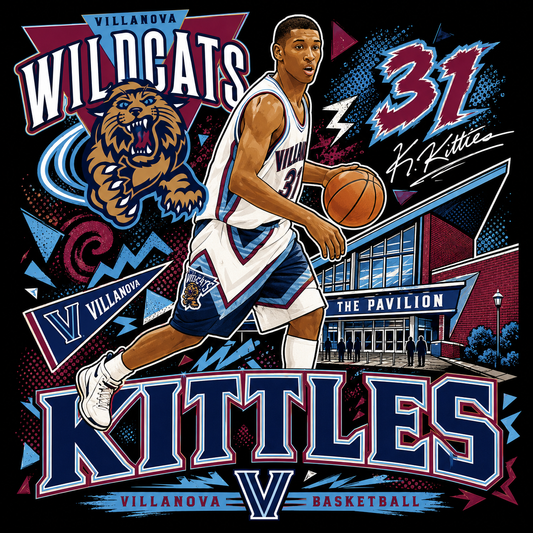 "Kittles Villanova"T-shirt