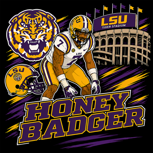 "LSU Honey Badger"T-shirt