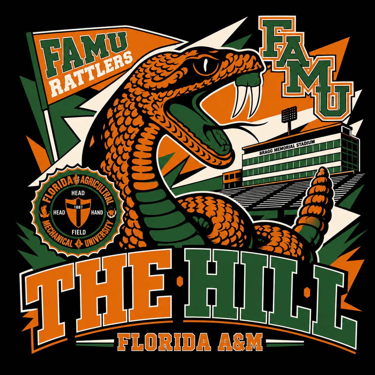 "FAMU The HILL" Crewneck Sweatshirt