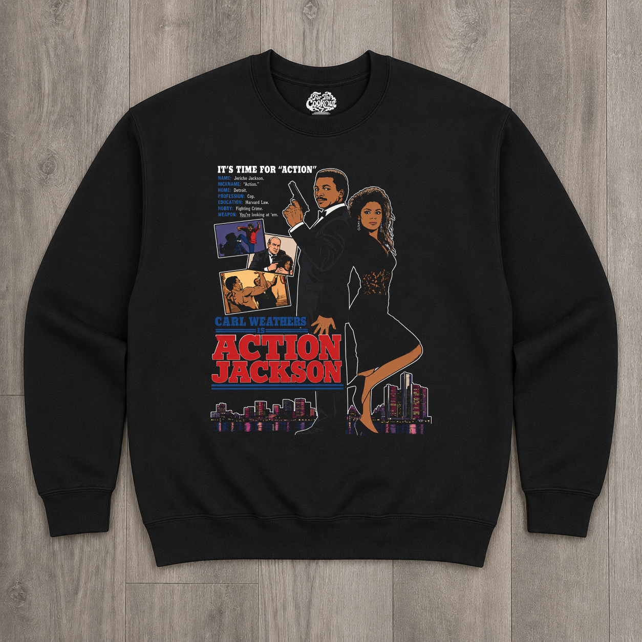 "Action Jackson" Crewneck Sweatshirt