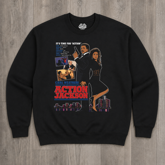 "Action Jackson" Crewneck Sweatshirt