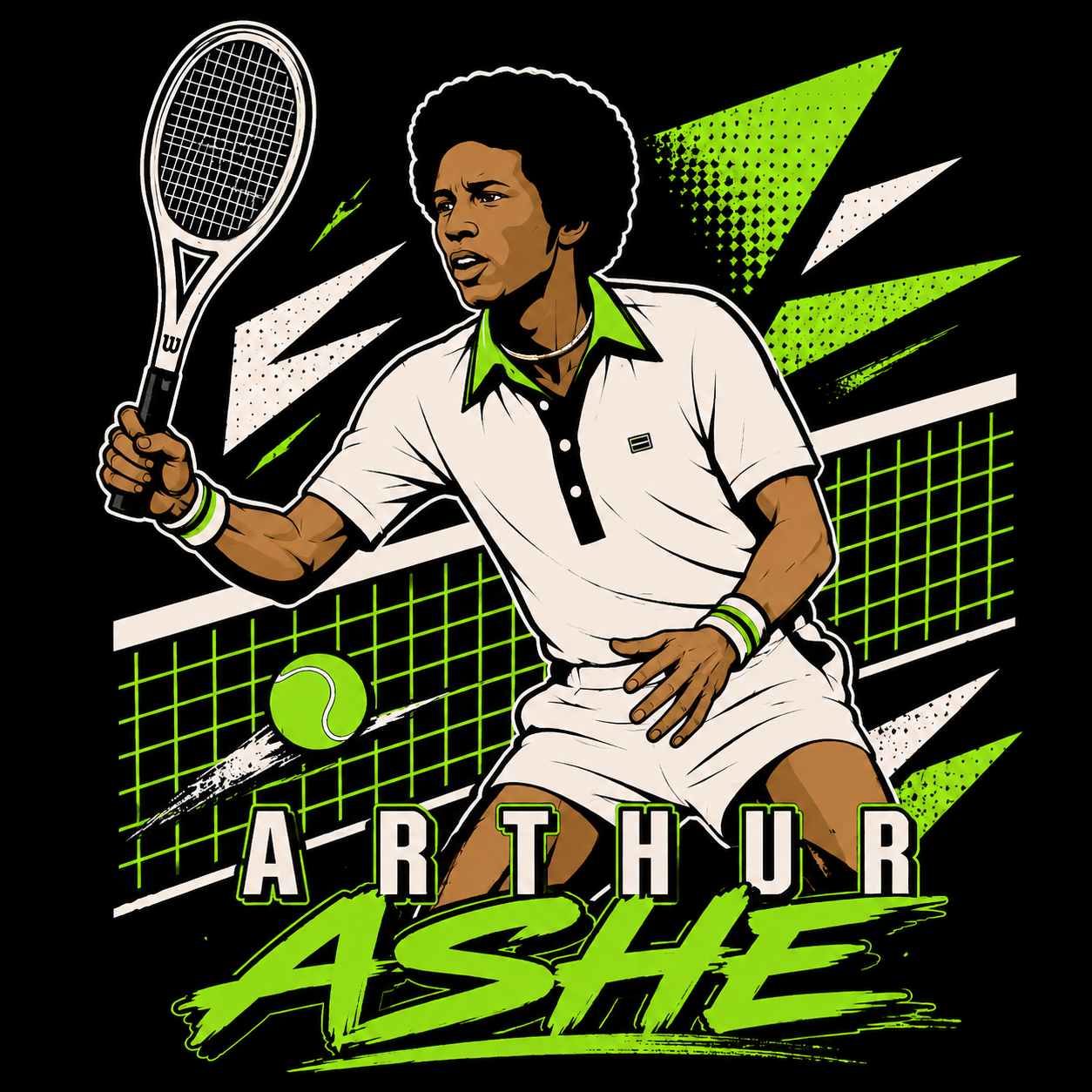 "Arthur Ashe"T-shirt
