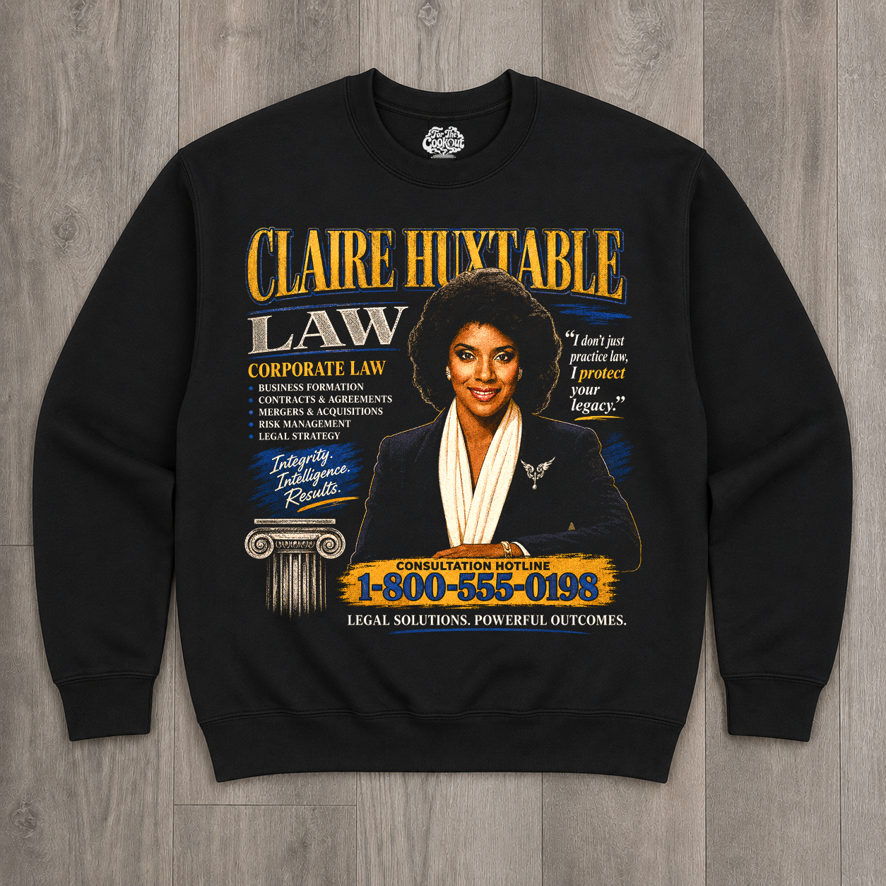 "Claire Huxtable Law" Crewneck Sweatshirt