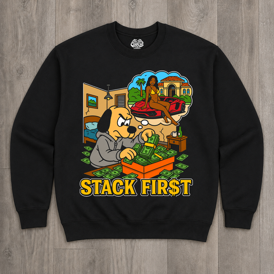 "Stack First" Crewneck Sweatshirt