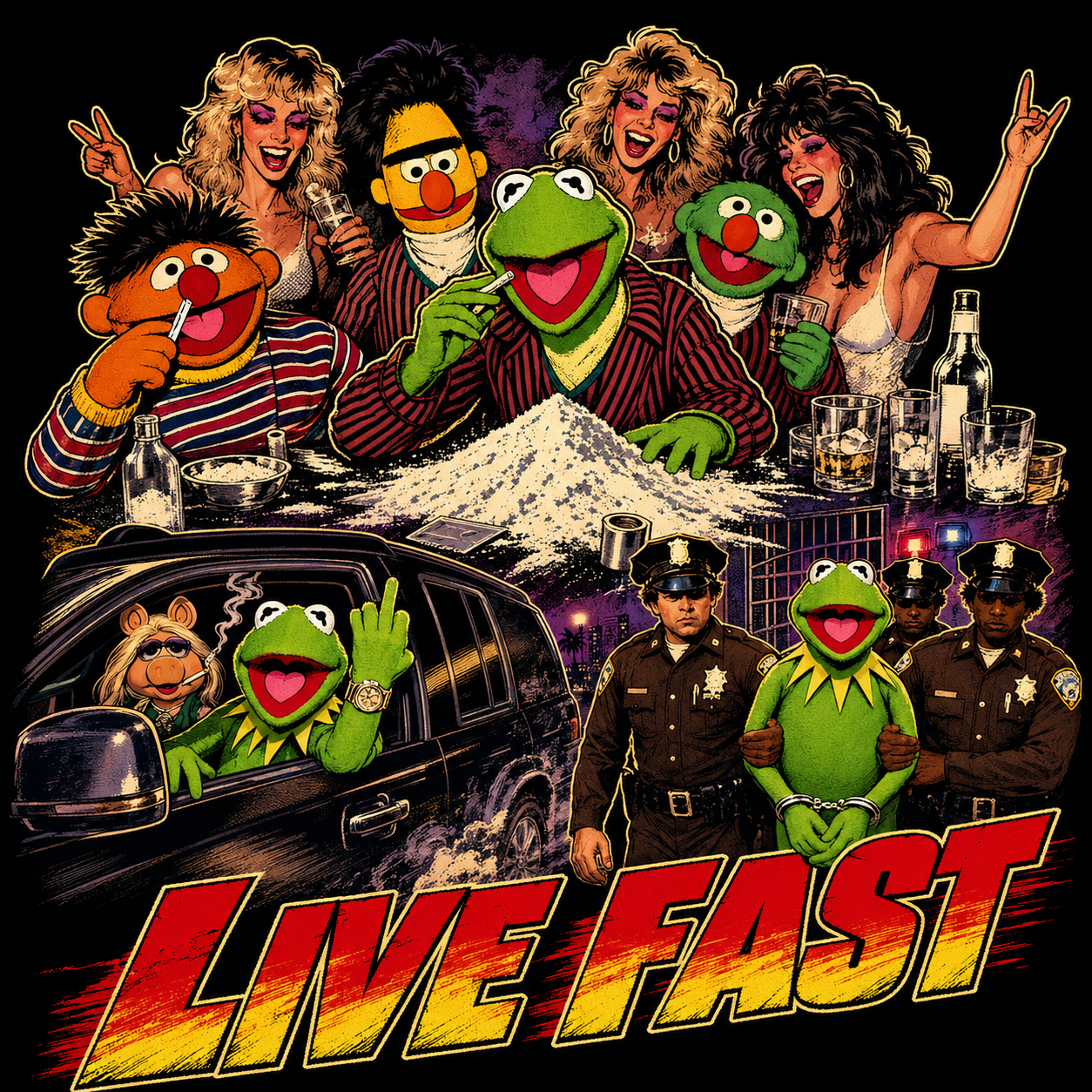 "Live Fast" T-shirt