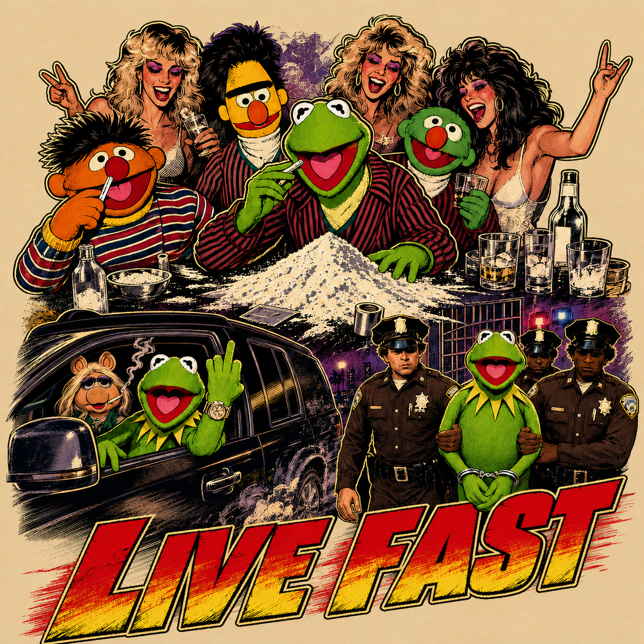 "Live Fast" T-shirt
