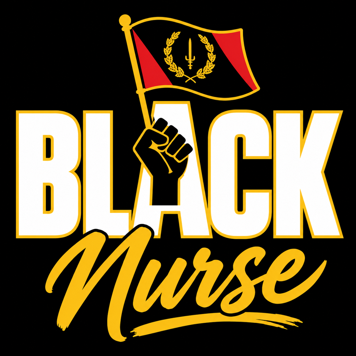 "Black American Nurse" T-shirt