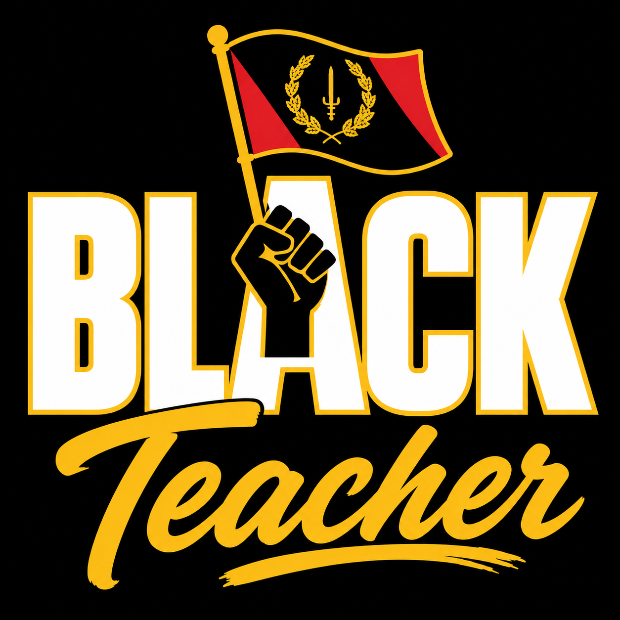 "Black American Teacher" T-shirt