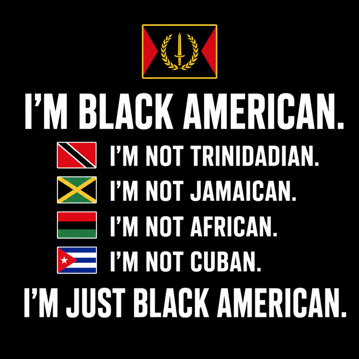"Just Black" T-shirt