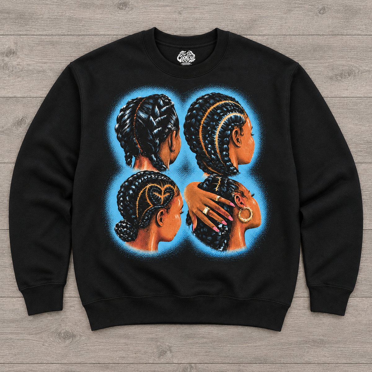 'Black American Hair' Crewneck Sweatshirt