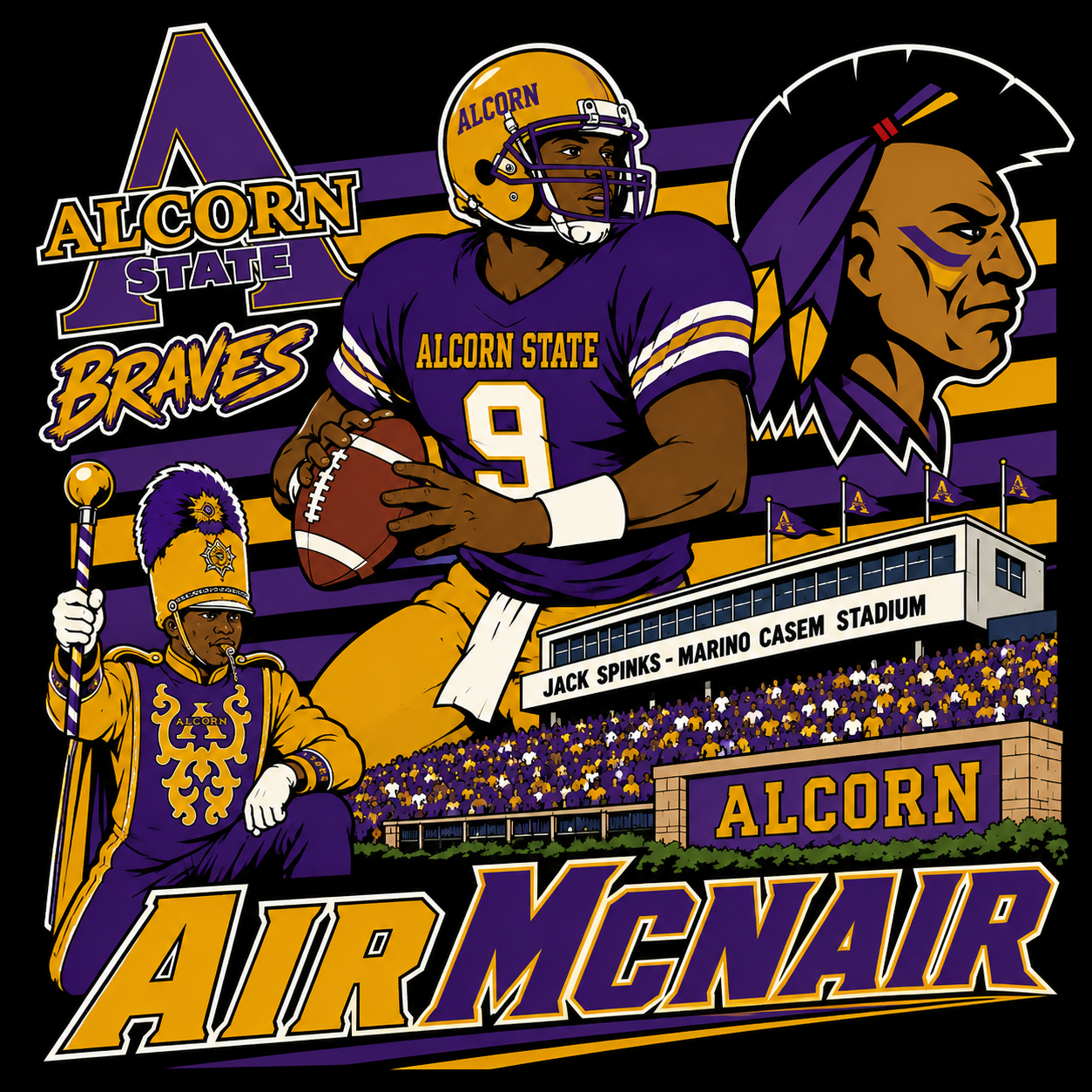 "Alcorn Air Mcnair" T-shirt