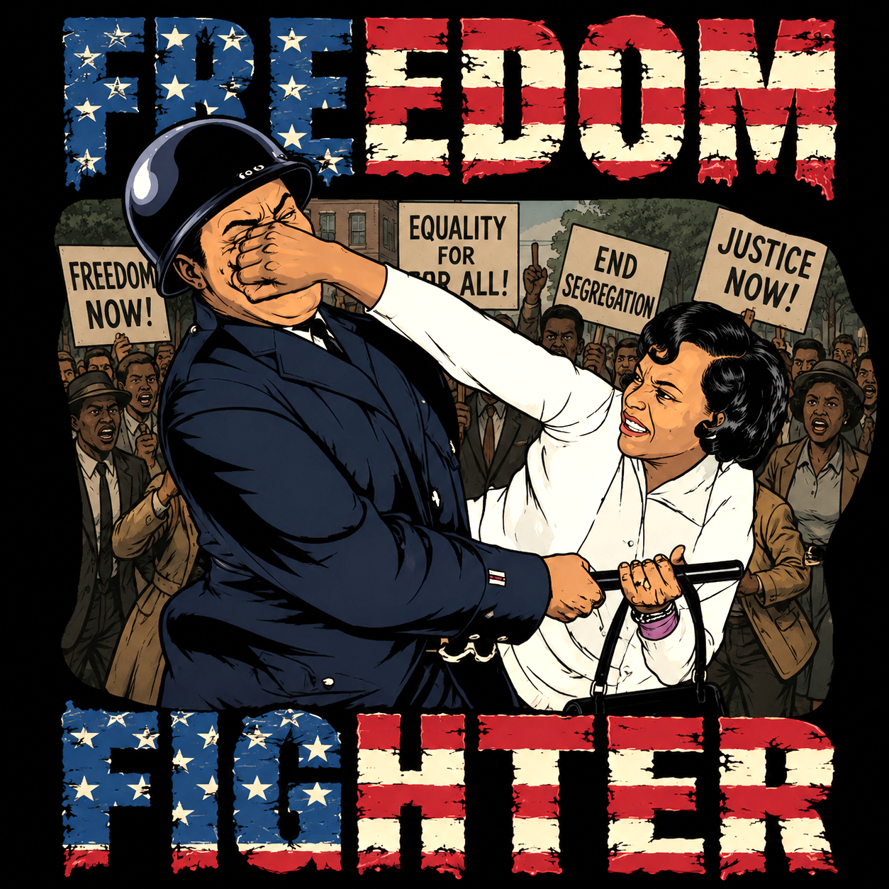"Freedom Fighter F" T-shirt